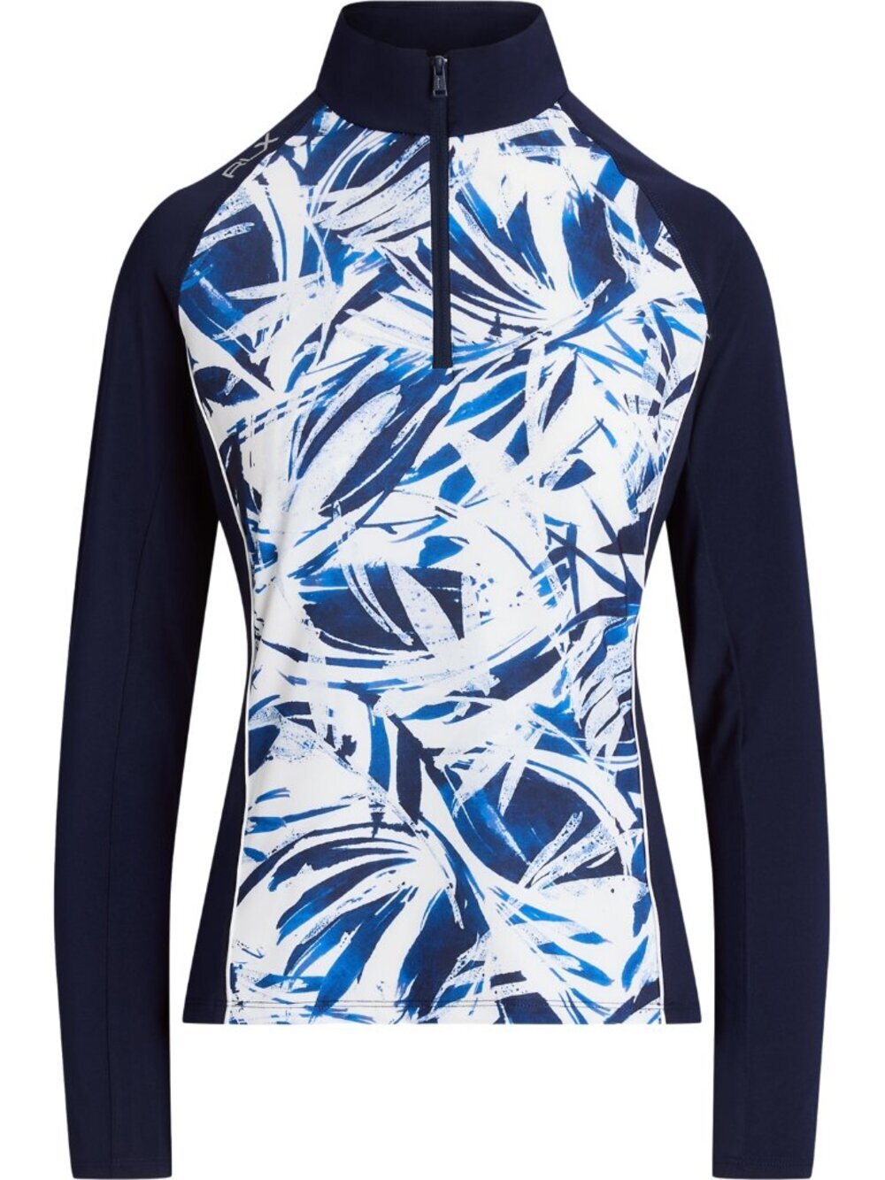 RLX Ralph Lauren Women's Golf Exploded Palm Lightweight Airflow 1/4 Zip Pullover